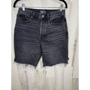 Abercrombie & Fitch Women's High Rise Black Denim‎ Shorts Size 4
